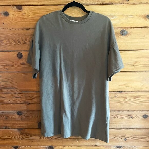 BeachLunchLounge Green cotton bell sleeve tshirt dress Size Small - Picture 7 of 9